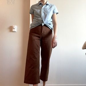 Cropped wide leg pant, culottes
